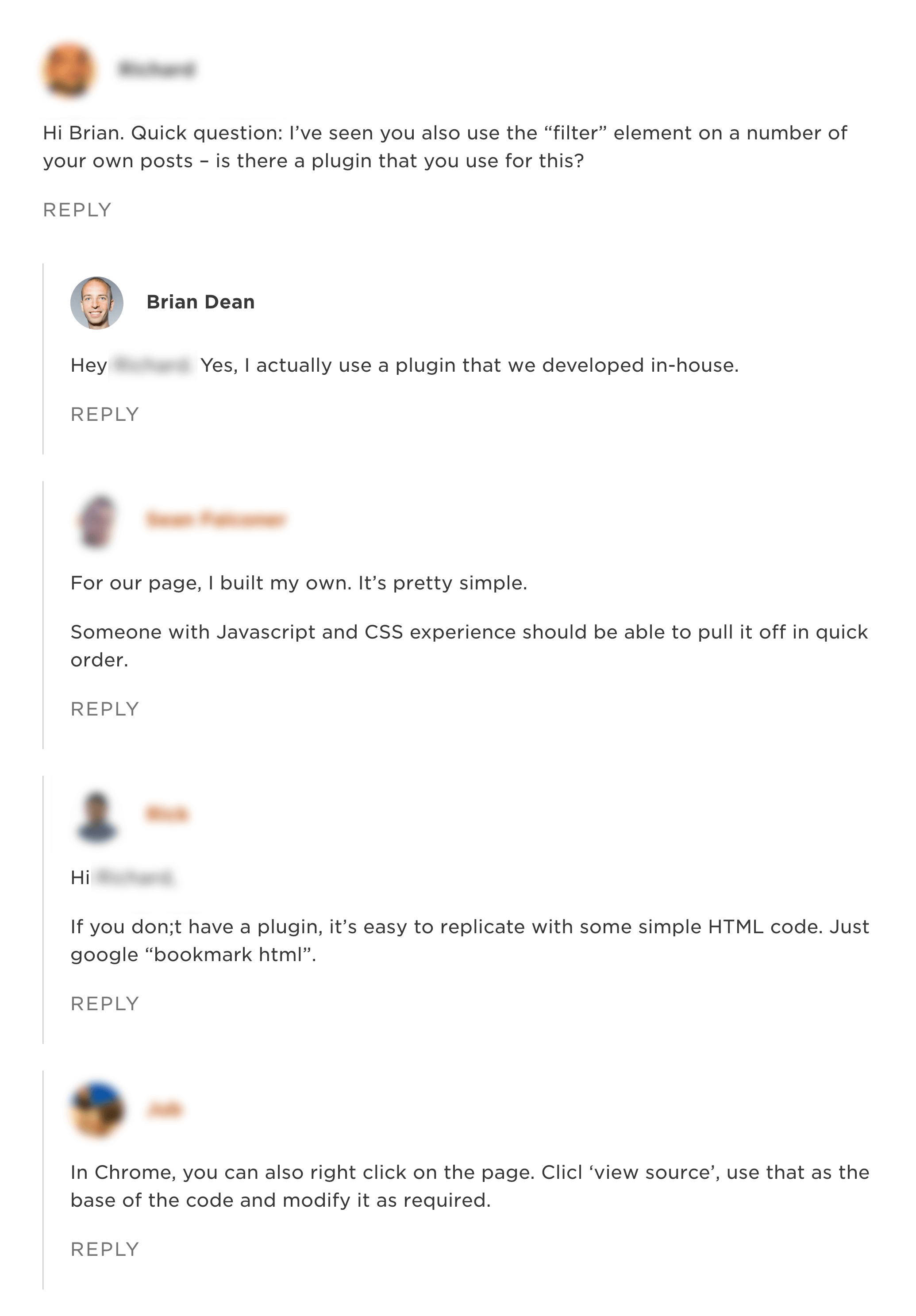 Comments thread Comments thread
