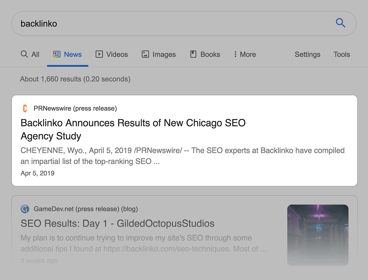 Google news results Google news results