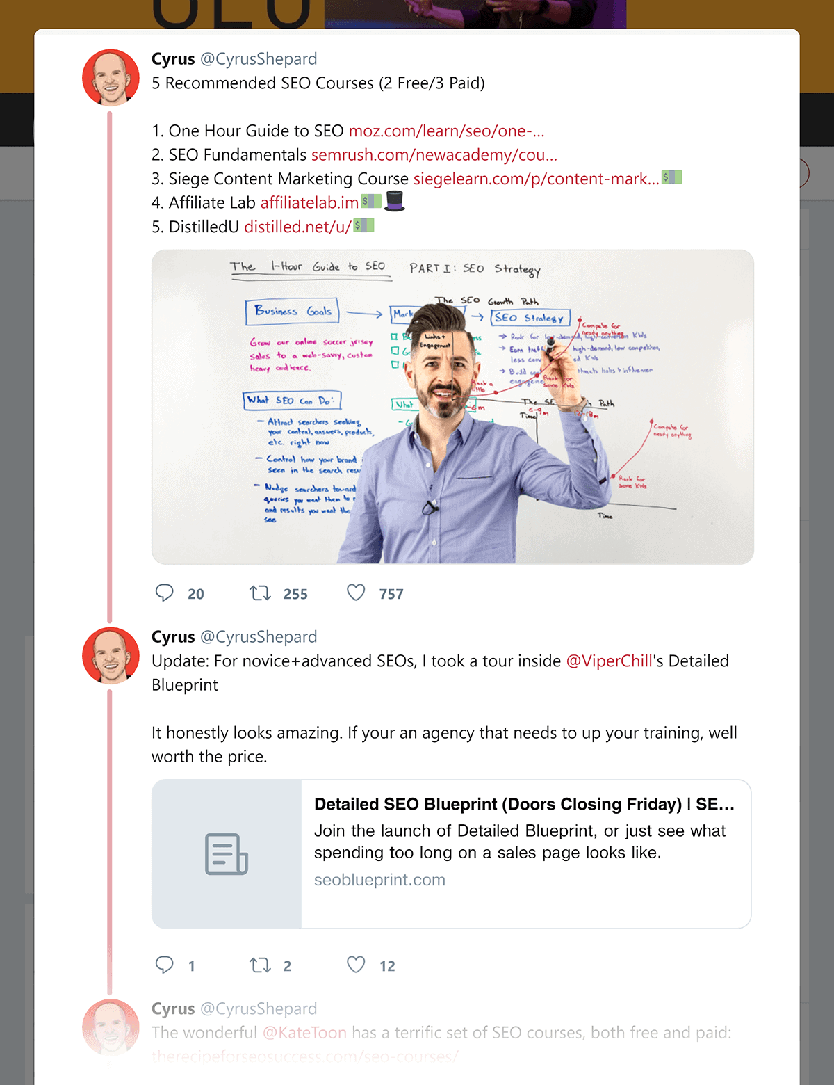 Cyrus Shepard – Curated content tweet Cyrus Shepard – Curated content tweet