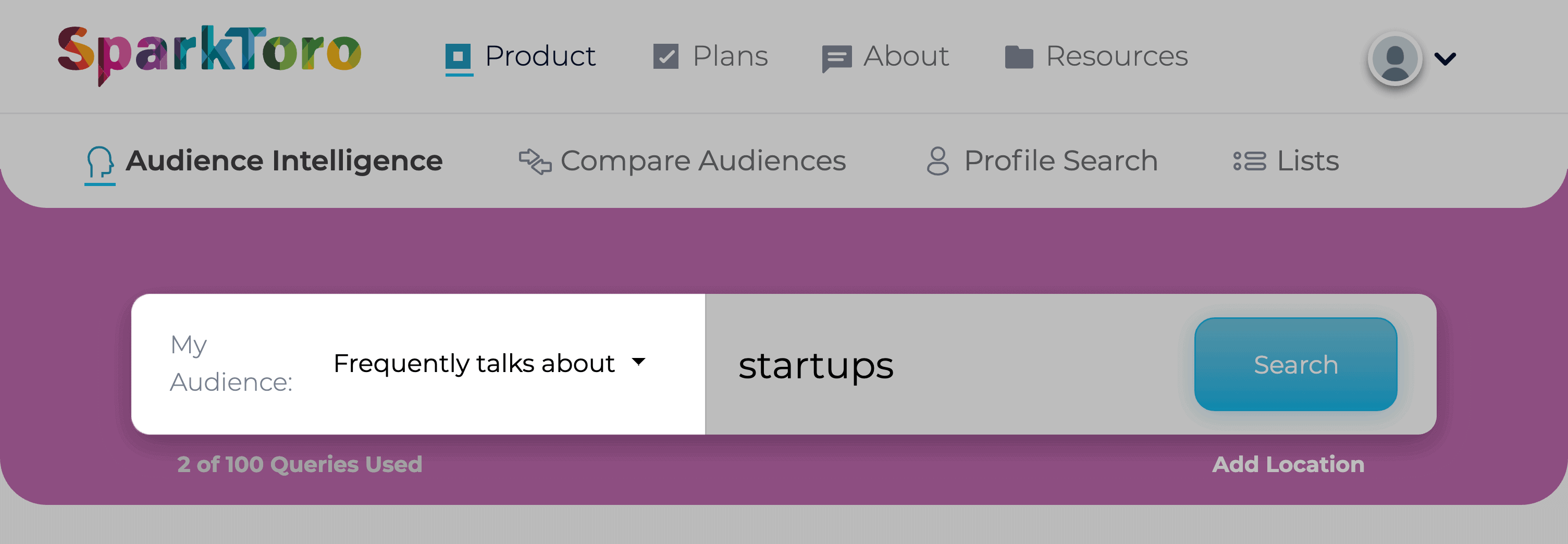 Sparktoro – Audience Intelligence My Audience Sparktoro – Audience Intelligence My Audience