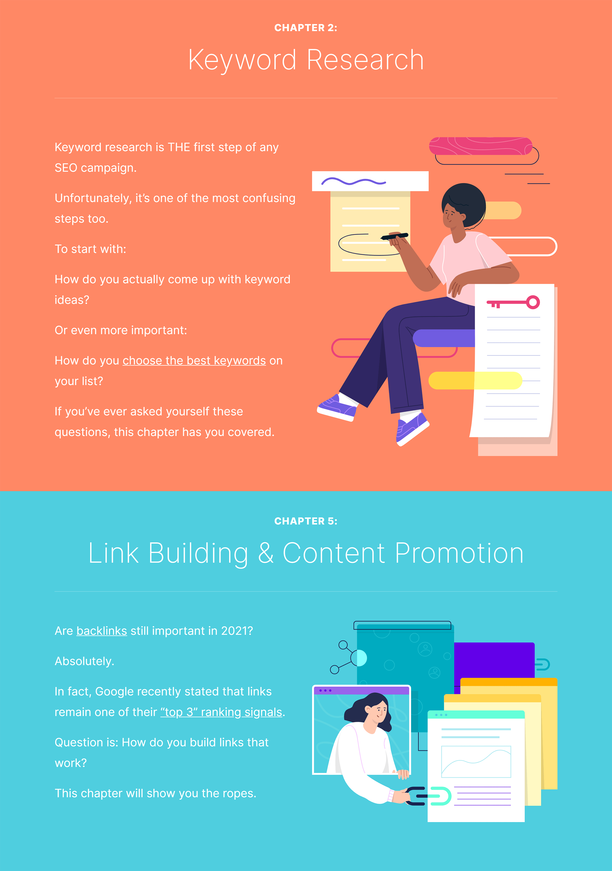 Learn SEO fast – Custom chapter design Learn SEO fast – Custom chapter design