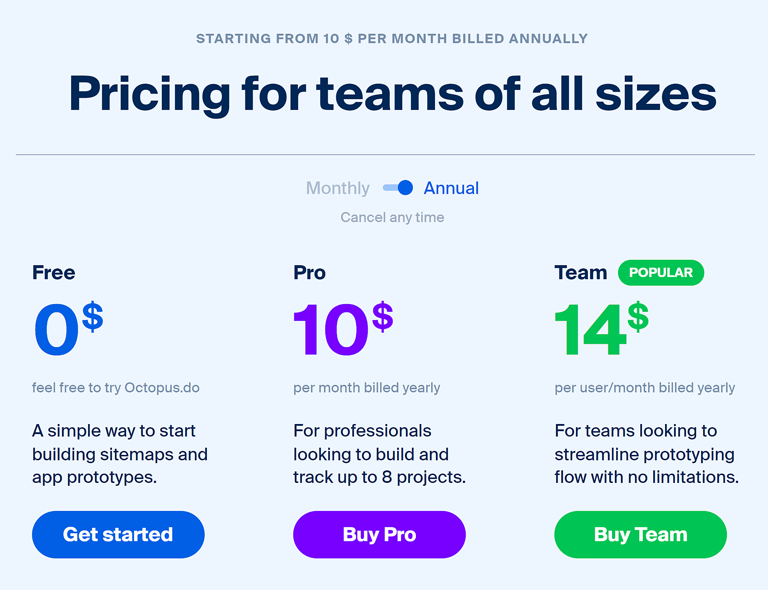 Octopus – Pricing Octopus – Pricing