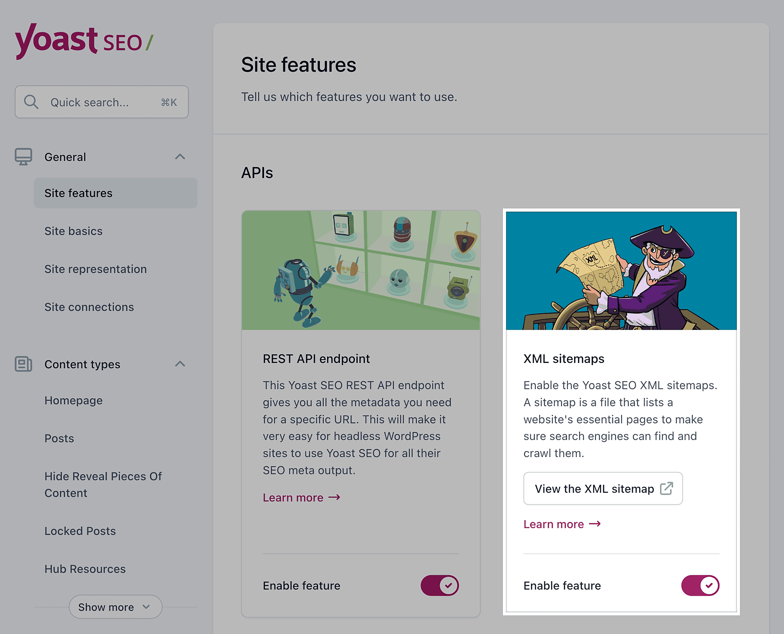 Yoast – Sitemap – Settings Yoast – Sitemap – Settings